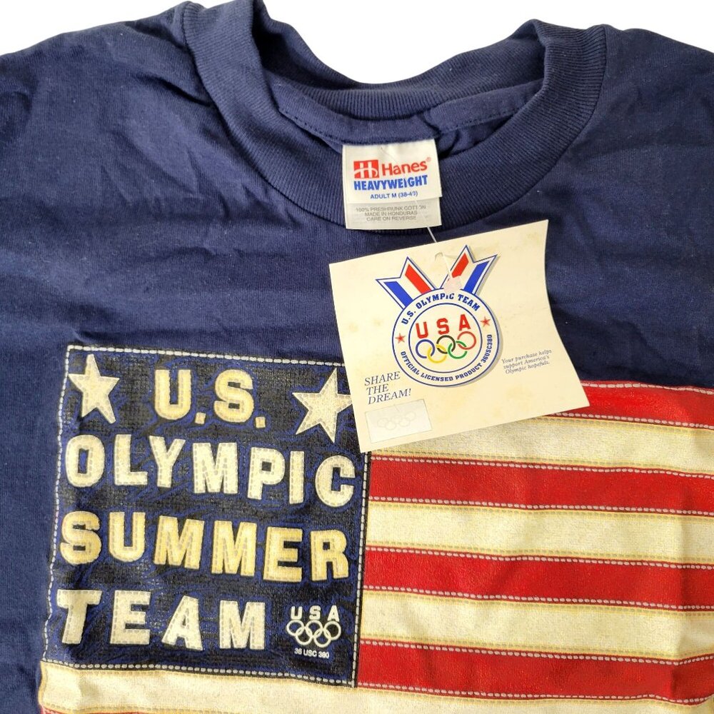 U.S. Olympic Summer Team Navy T-Shirt 1996 Atlanta Size Medium - Picture 3 of 4